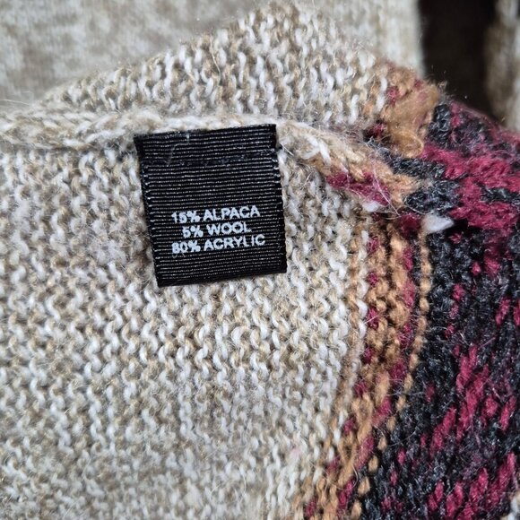 Alpaca Connections Womens Sweater Size L Tight Knit Alpaca Blend Long Sleeve - Picture 5 of 7